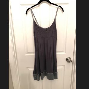 Alaniz Grey Babydoll Dress/ Top